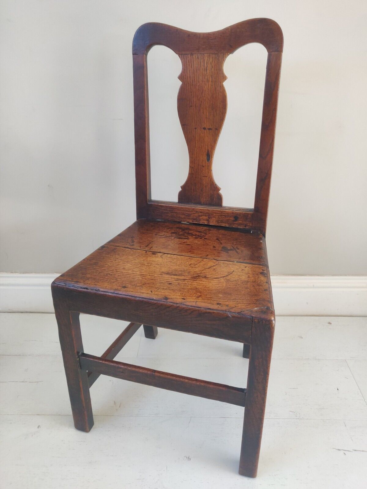 Hall Chair Oak Country 1900s Splatback Farmhouse Antique Postage Available