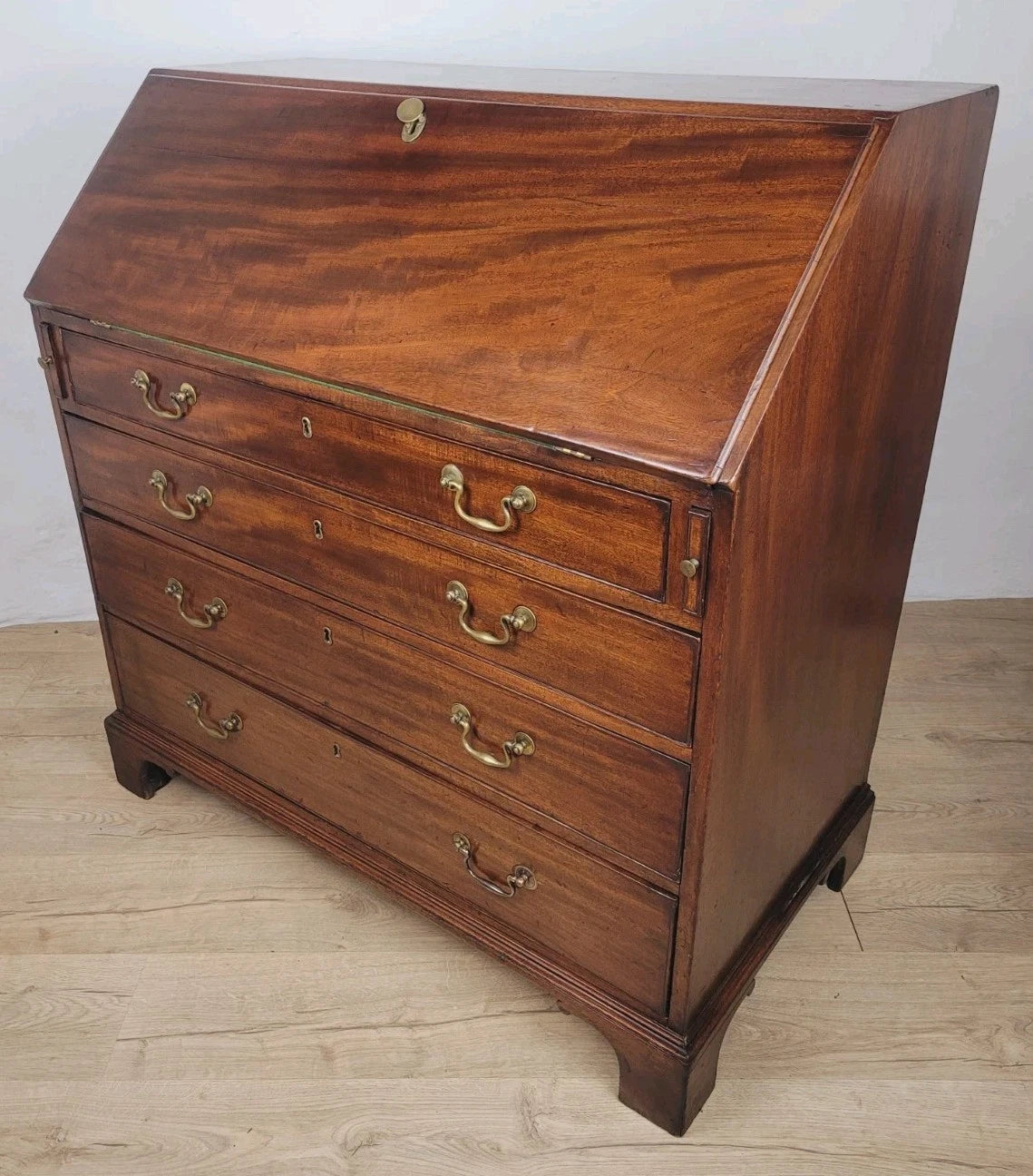 George III Writing Bureau Desk Inlaid 18thC Antique English Delivery Available