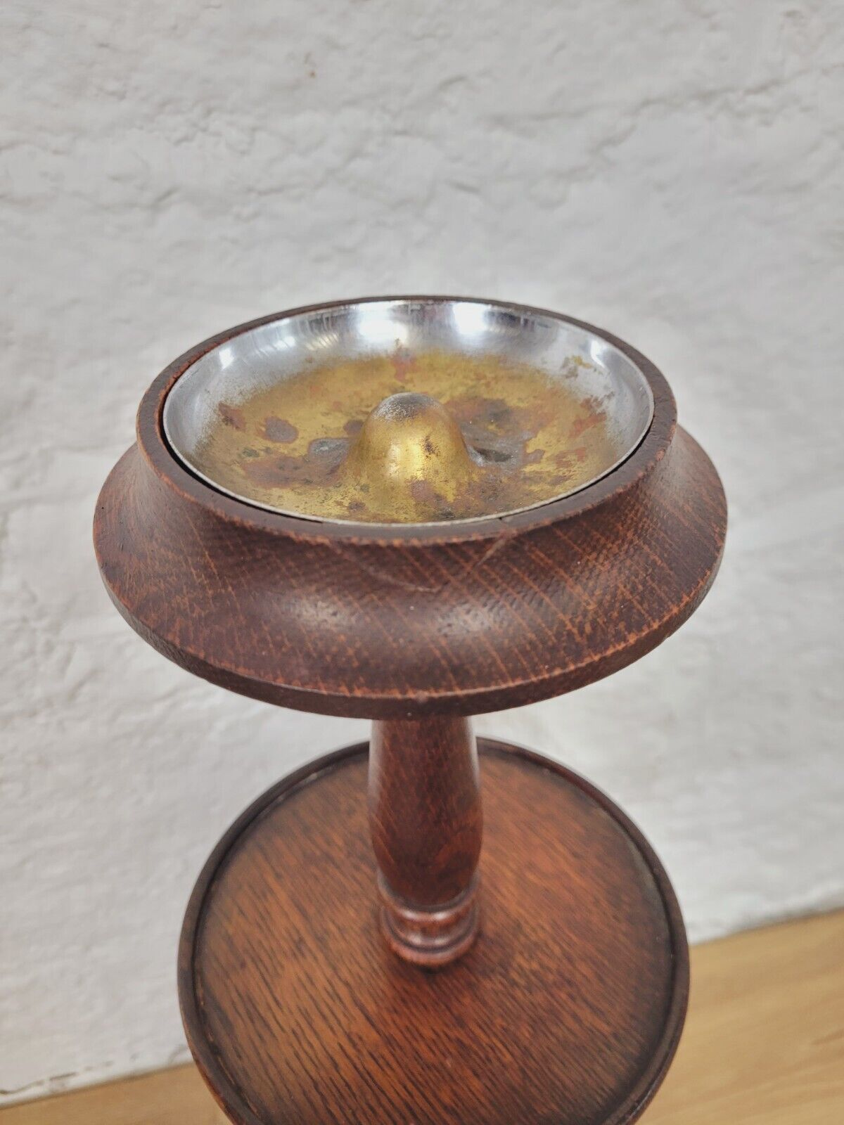 English Smokers Stand Ashtray Shelf Mahogany Victorian Postage Available