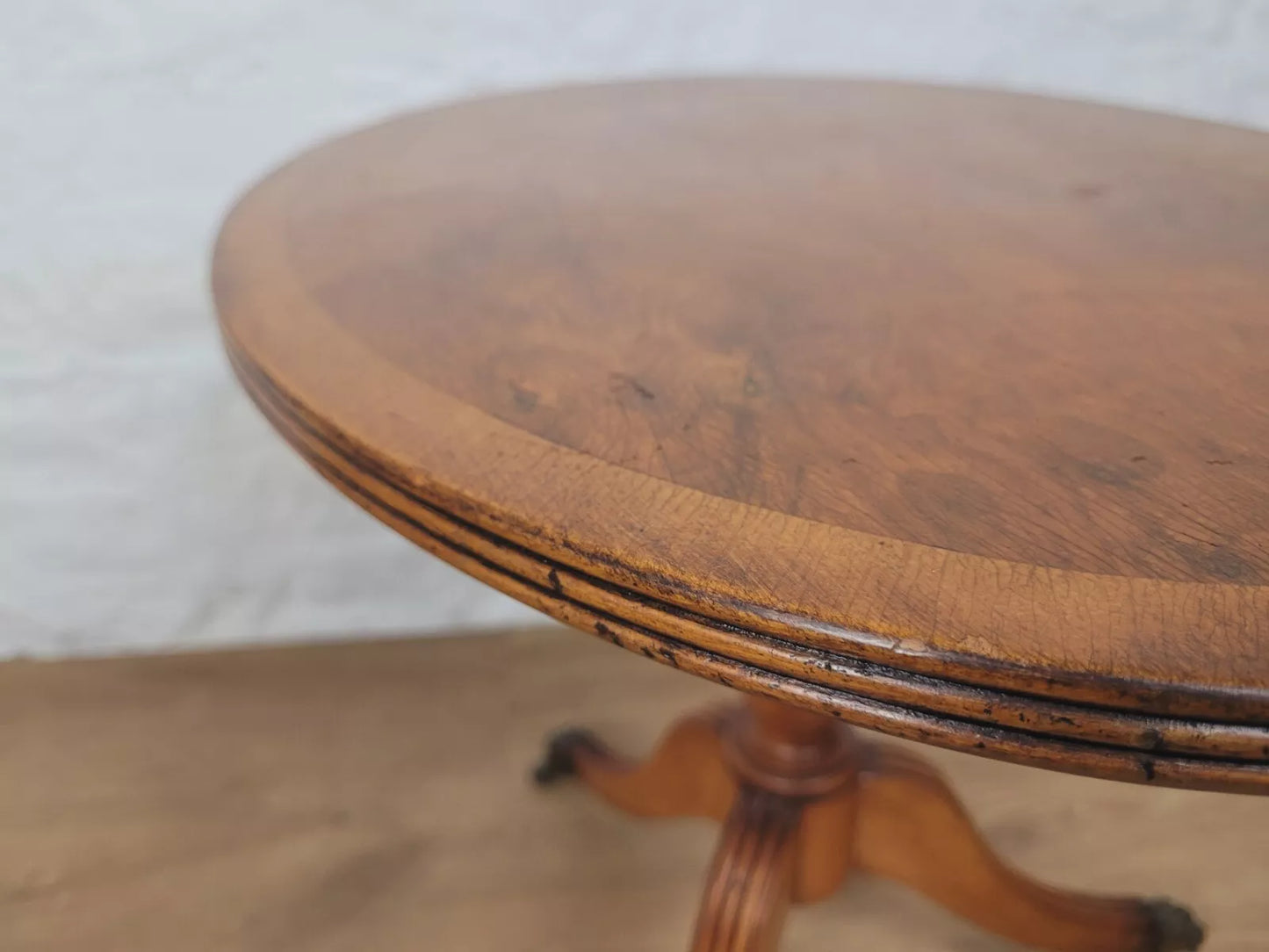 Vintage Oval Coffee Table Castors Mid 20th Century Oak Postage Available