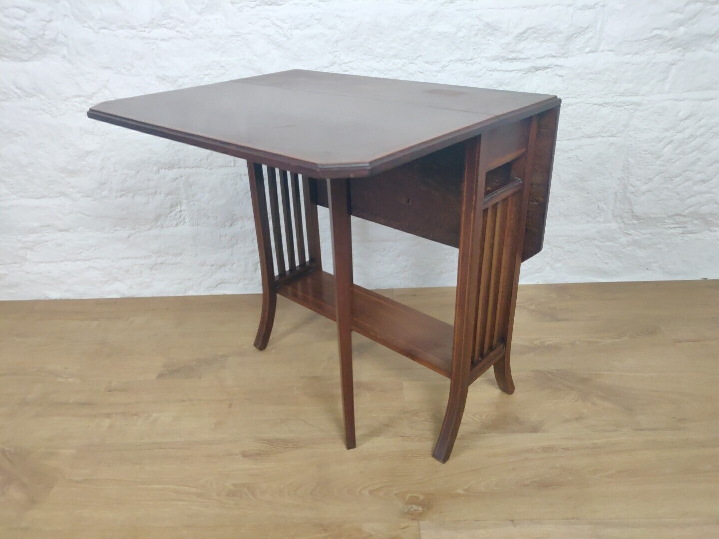 Sutherland Table Drop Leaf Satinwood Cross Banded Edwardian Postage Available