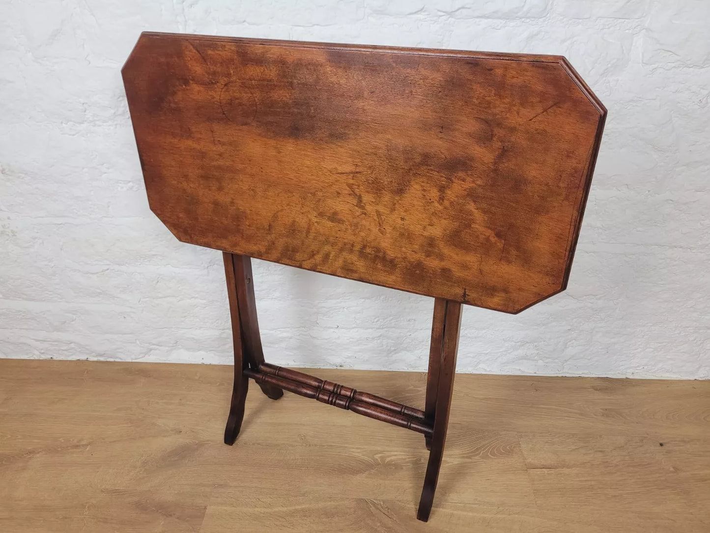 Victorian Folding Side Table Rectangular Mahogany Postage Available