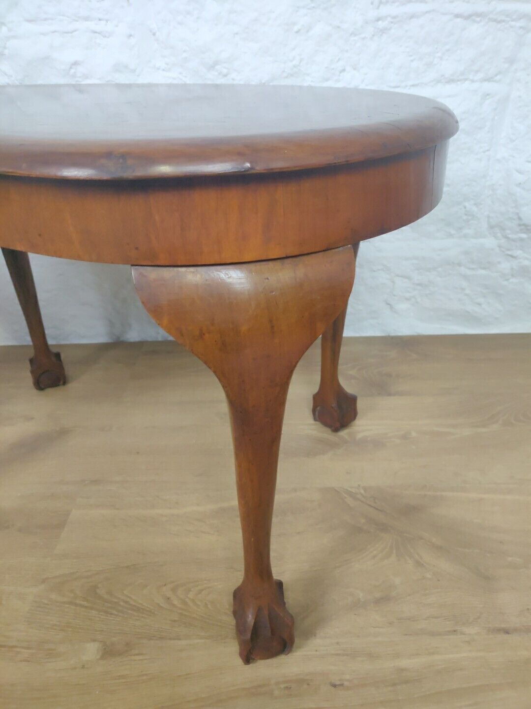 Kidney Side Table Claw And Ball Mahogany Vintage Postage Available