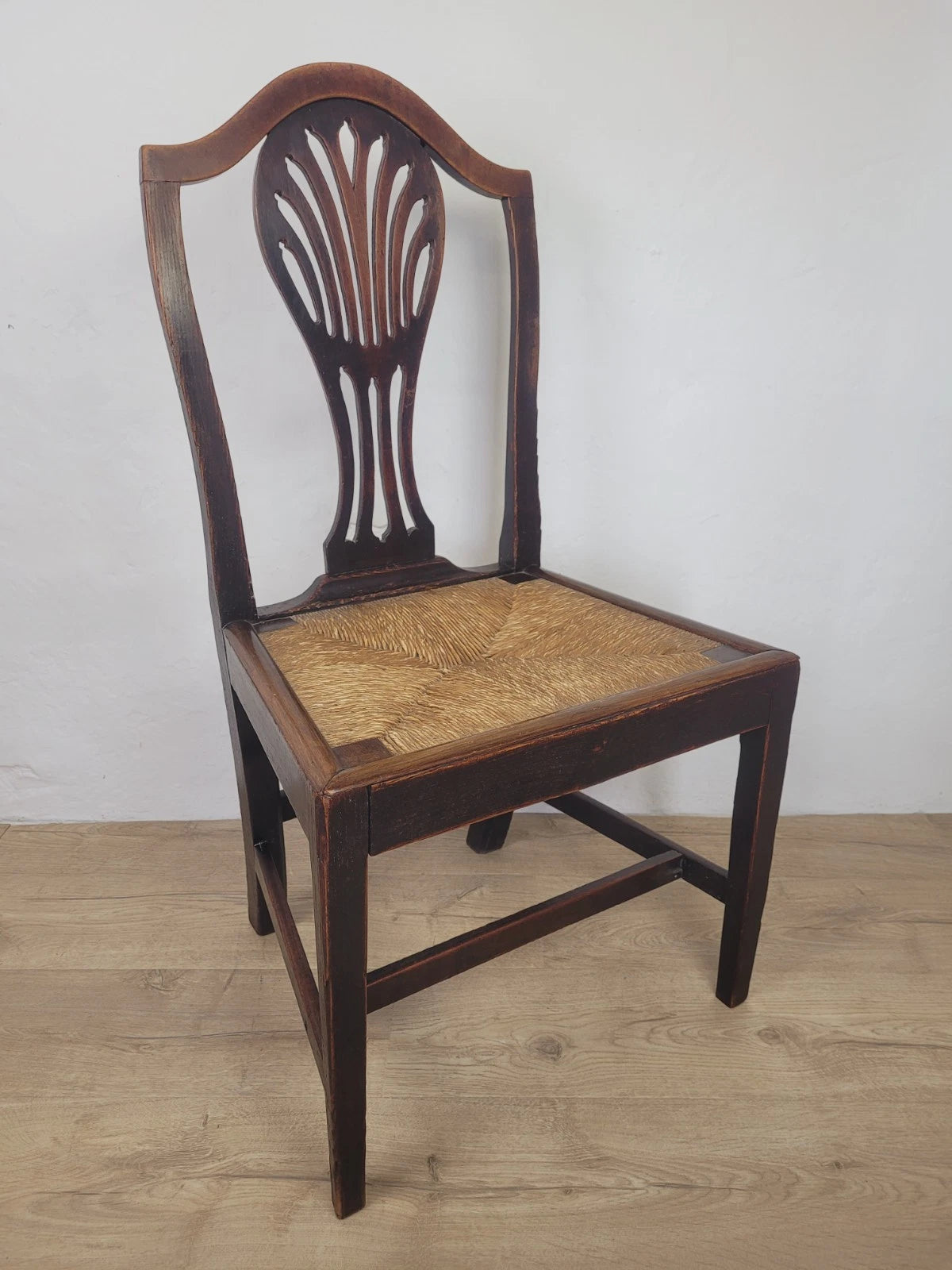 Country Side Chair Cane Pierced Back Antique 19th Century Postage Available