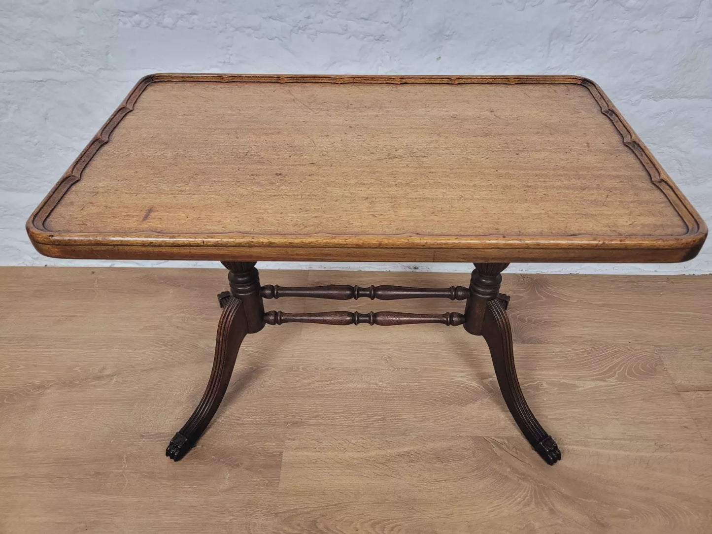 Oak Occasional Coffee Table Vintage Figured Postage Available