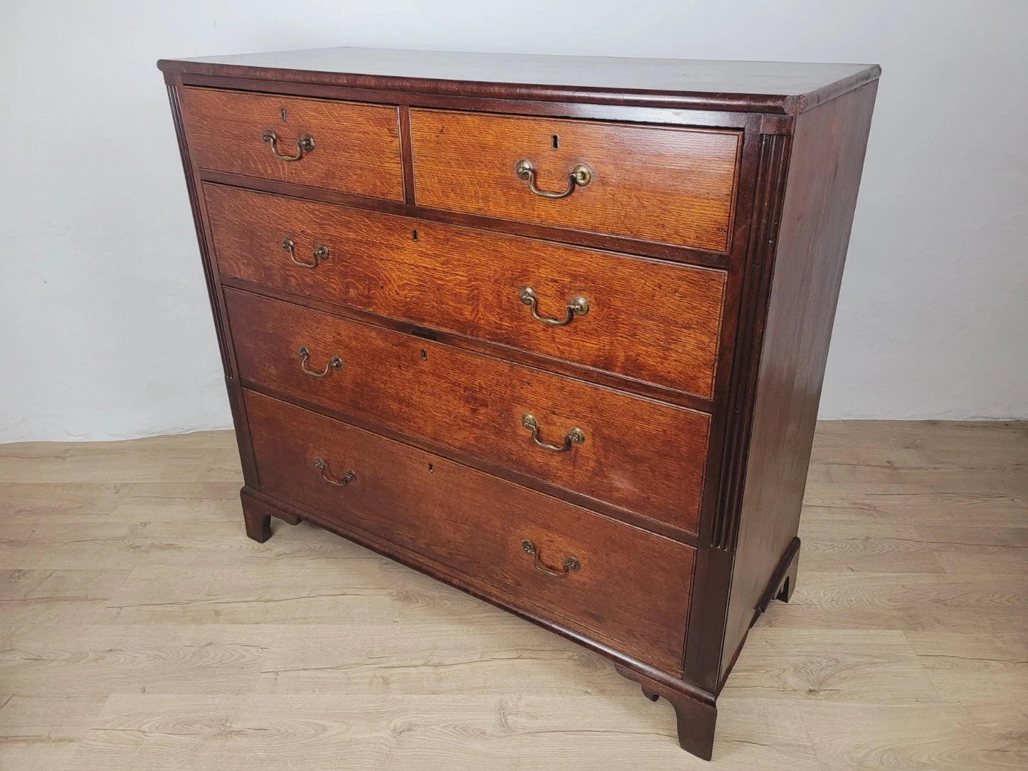 Victorian Chest of Drawers 2 Over 3 19thC Drop Handles Delivery Available