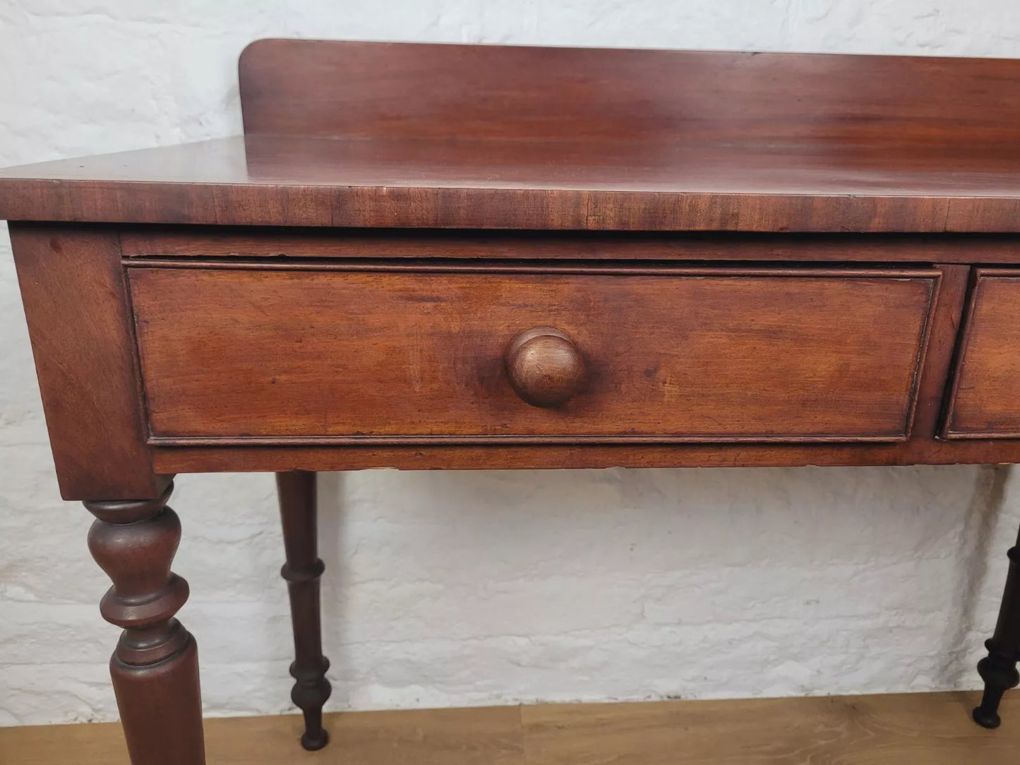 Victorian Writing Side Table Drawers Mahogany 19th-Century Delivery Available