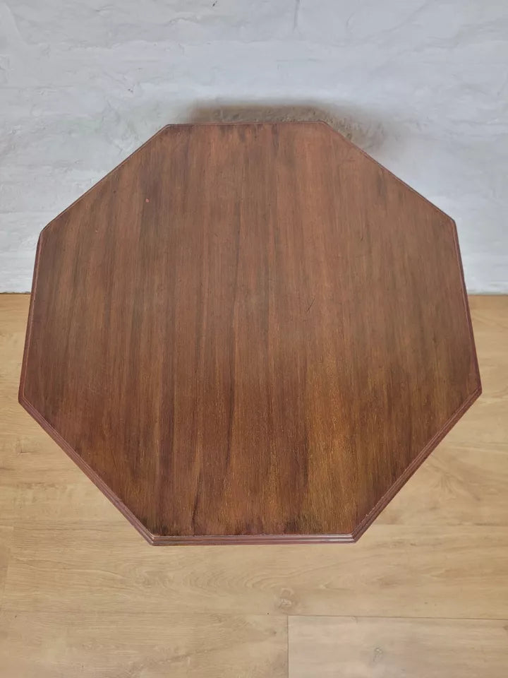 Edwardian Octagonal Occasional Table Mahogany English Postage Available