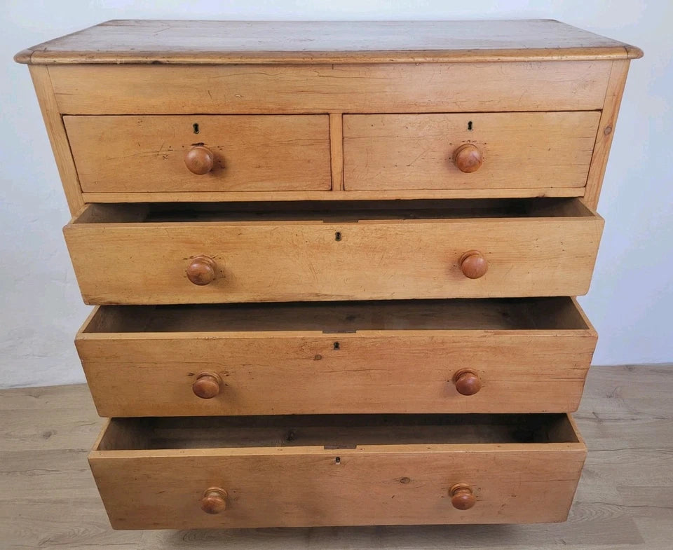 Victorian Chest of Drawers Pine Farmhouse Rustic Country Delivery Available