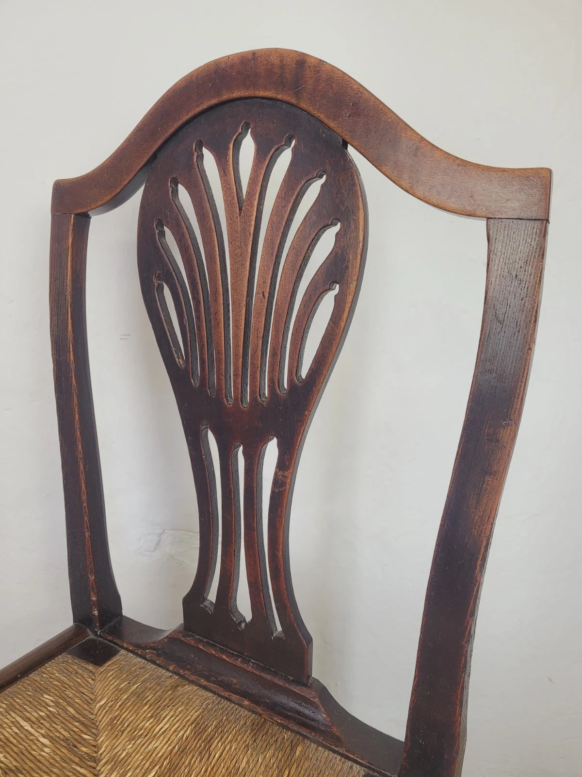 Country Side Chair Cane Pierced Back Antique 19th Century Postage Available
