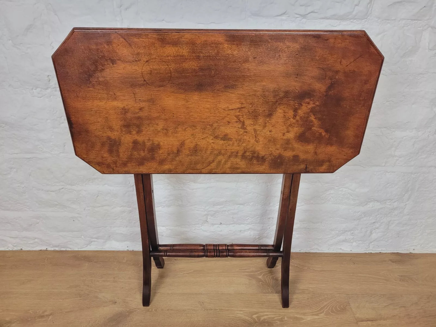 Victorian Folding Side Table Rectangular Mahogany Postage Available