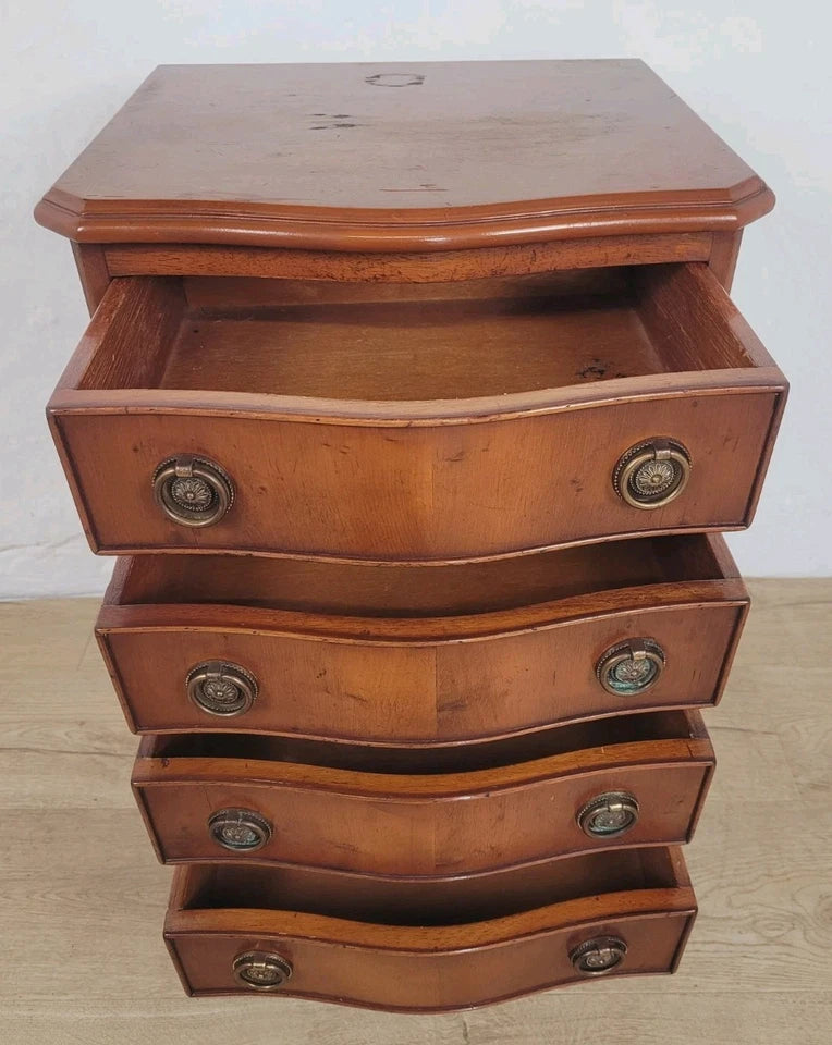 Walnut Chest of Drawers Serpentine Drawers Vintage Postage Available