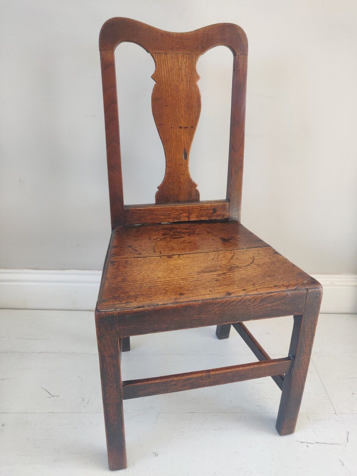 Hall Chair Oak Country 1900s Splatback Farmhouse Antique Postage Available