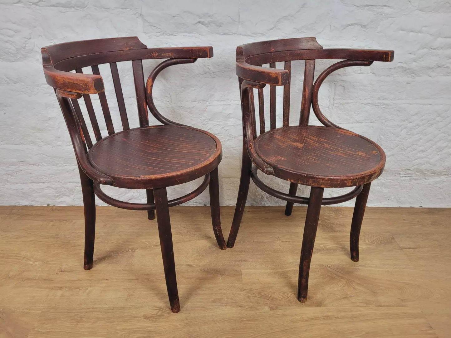 Bentwood Elbow Chair Cafe Bistro Pair Vintage Postage Available