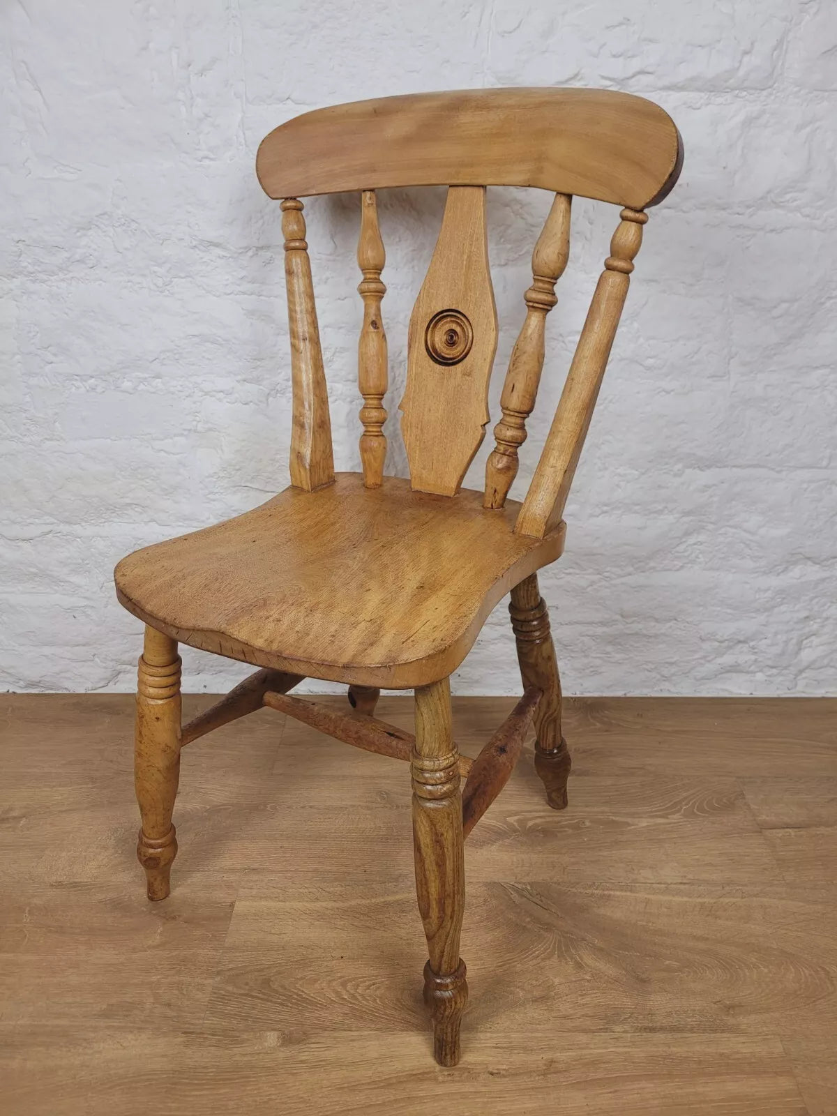 Kitchen Chair Bulls-eye Back Farmhouse Oak Country Postage Available