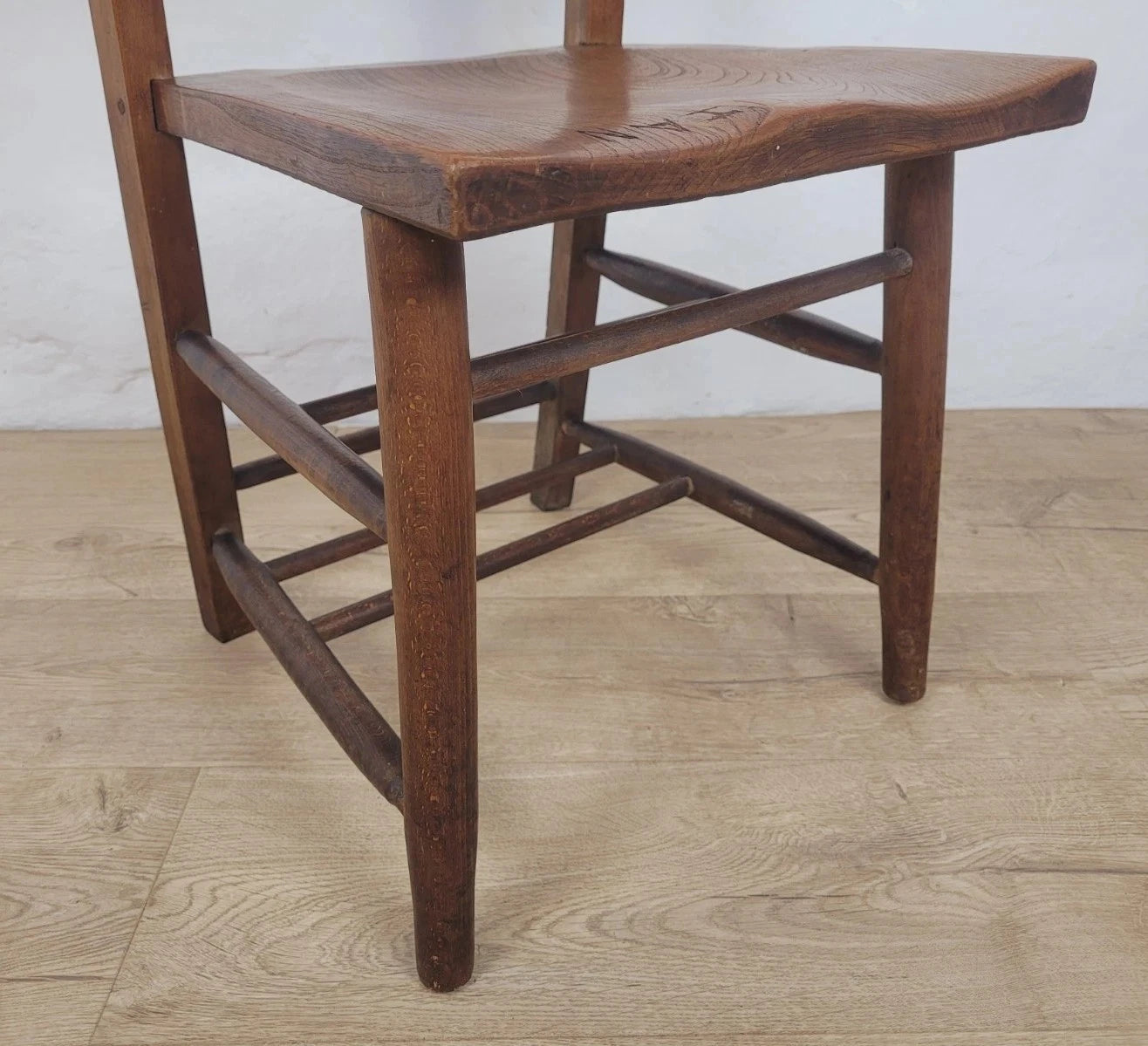 Kitchen Chapel Chair Church Bible Box Elm Rustic Vintage Postage Available