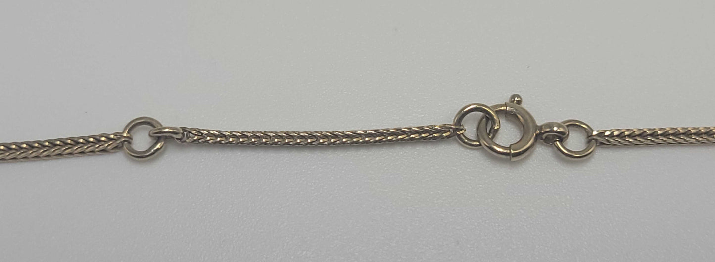 Vintage 9ct Gold Knotted Chain Necklace 18.5 Inch