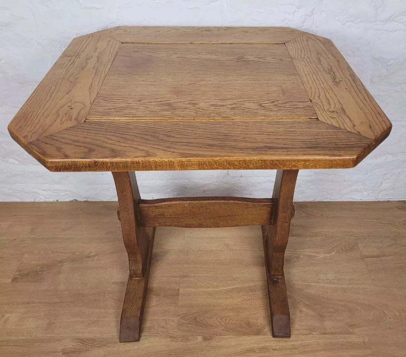 Vintage Oak Refectory Table Country Yorkshire Mid 20th Century Postage Available