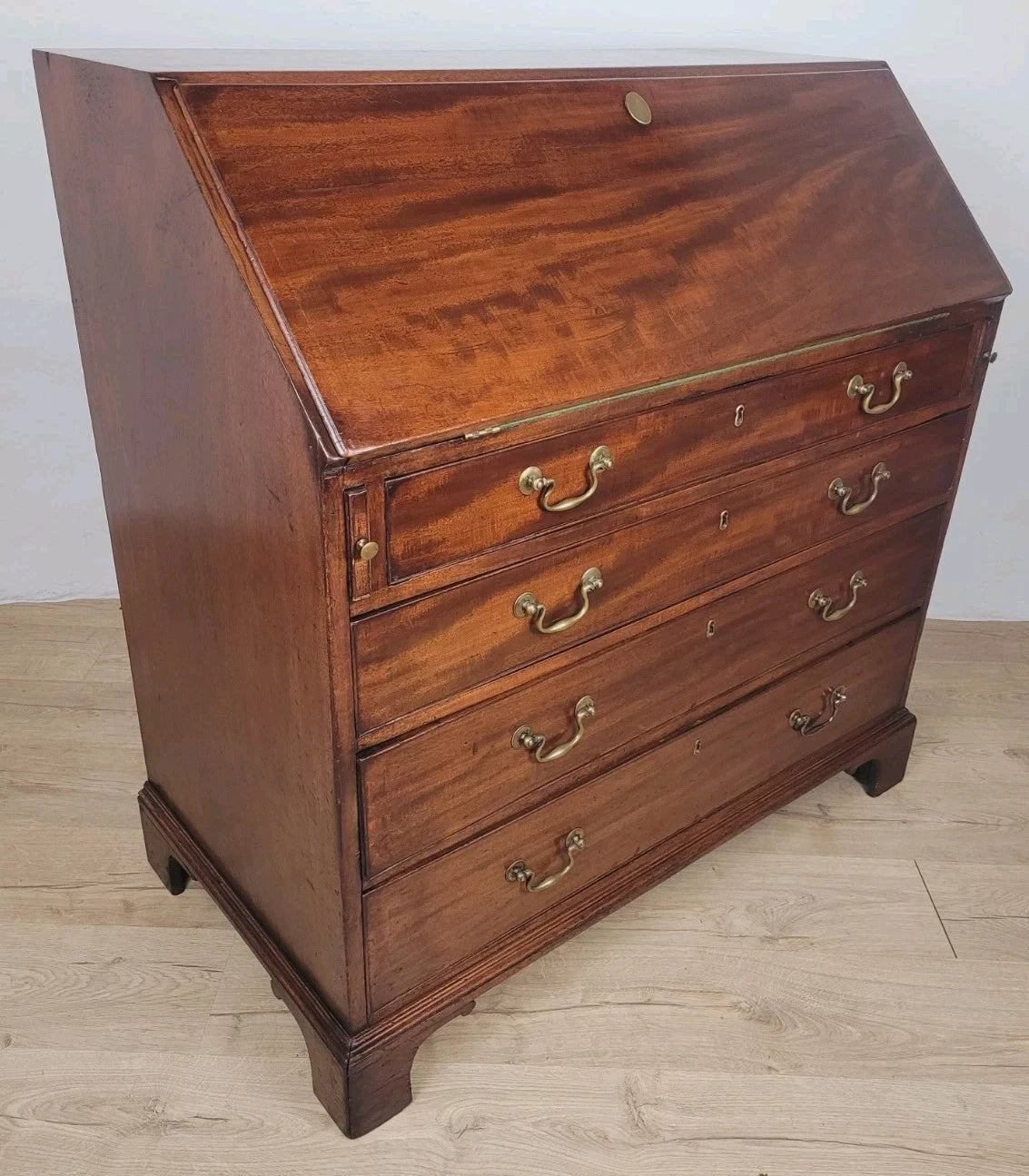 George III Writing Bureau Desk Inlaid 18thC Antique English Delivery Available