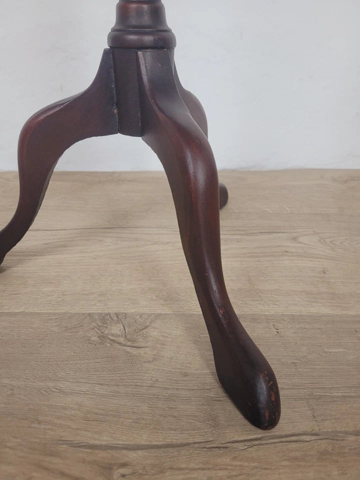 Victorian Tripod Wine Table Mahogany 19th-Century English Postage Available