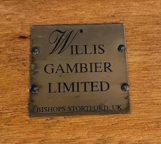 Willis Gambler Dressing Stool Vintage Mahogany Upholstered Postage Available