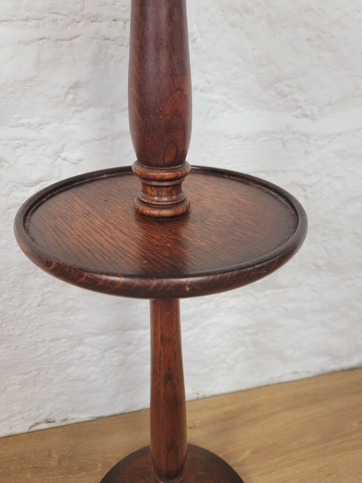 English Smokers Stand Ashtray Shelf Mahogany Victorian Postage Available