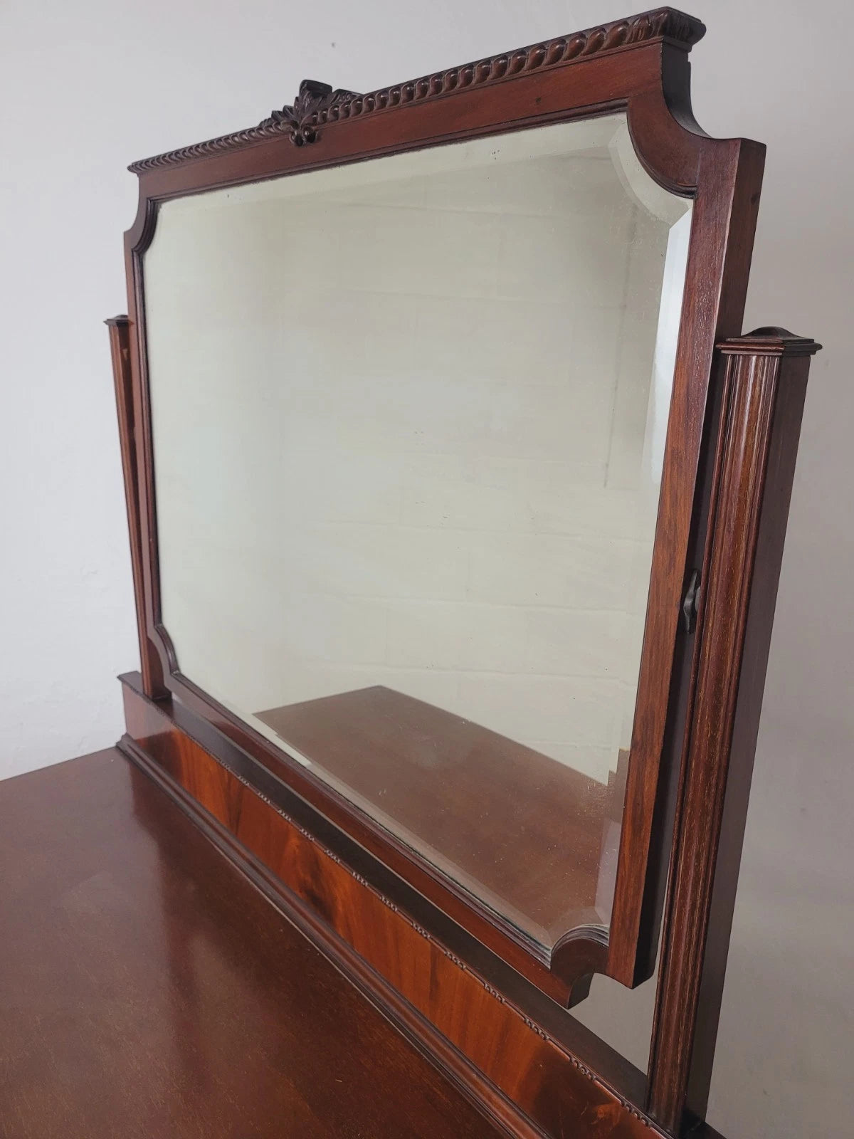 Vintage Dresser Vanity Bow Front Ball and Claw Footed 1960s Delivery Available