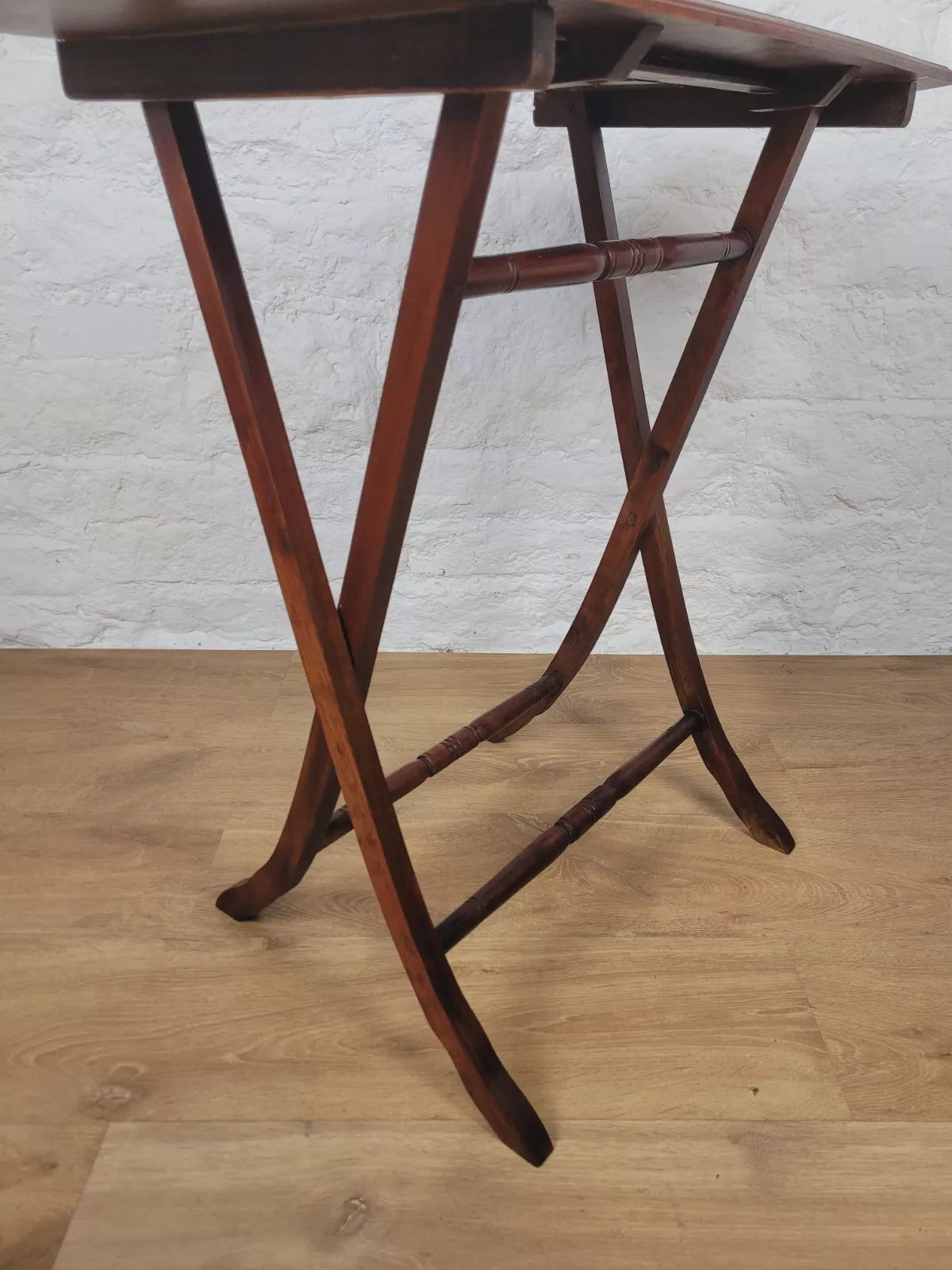 Victorian Folding Side Table Rectangular Mahogany Postage Available