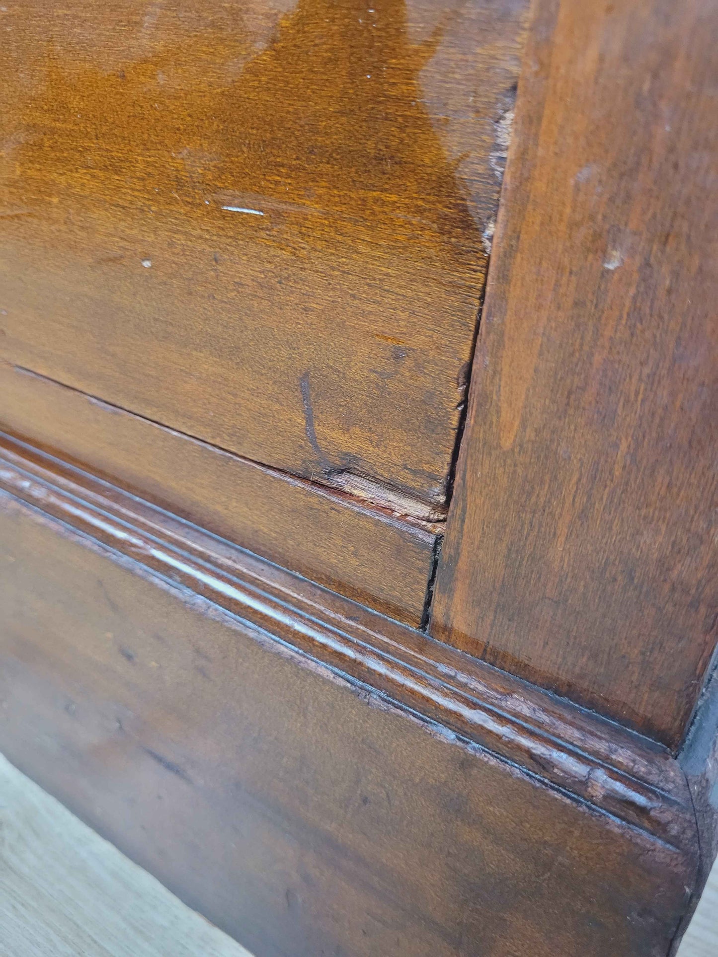 Victorian Chest of Drawers 2 Over 3 19thC Bun Handles Delivery Available