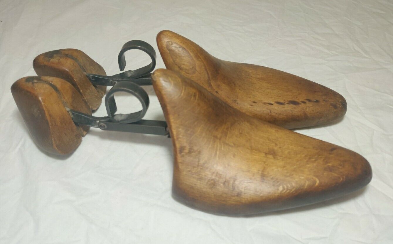 Peal's "P.P" Shoe Tree Last Set Metal Original Victorian Postage Available