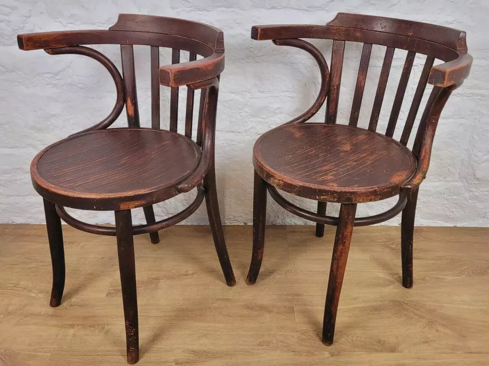 Bentwood Elbow Chair Cafe Bistro Pair Vintage Postage Available