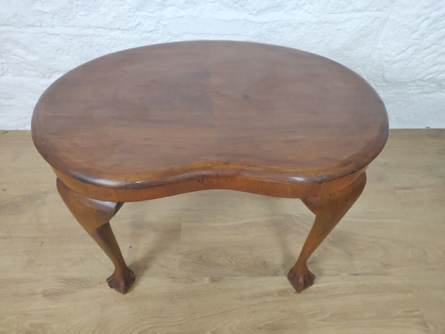 Kidney Side Table Claw And Ball Mahogany Vintage Postage Available