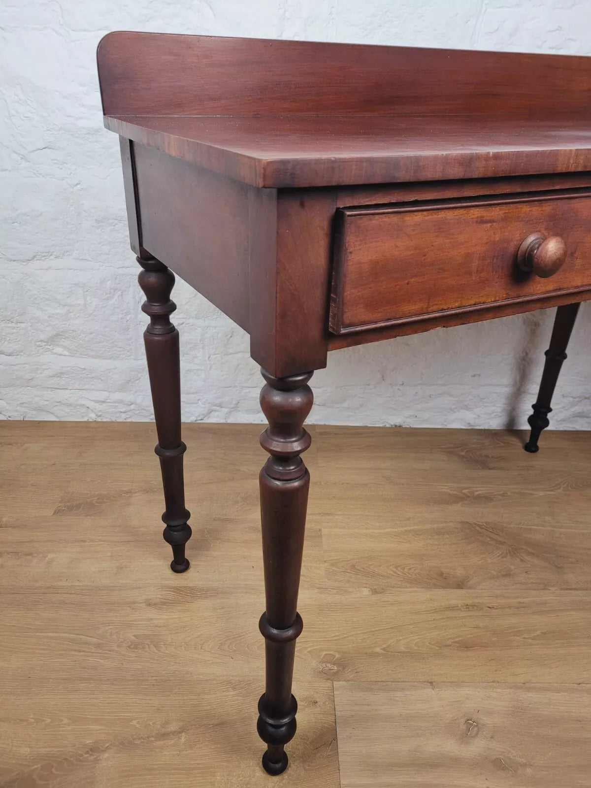 Victorian Writing Side Table Drawers Mahogany 19th-Century Delivery Available