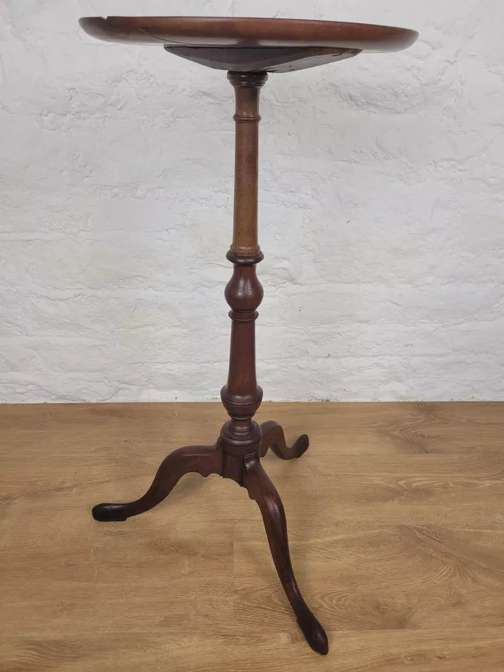 Edwardian Tripod Wine Table C1910 English Mahogany Postage Available