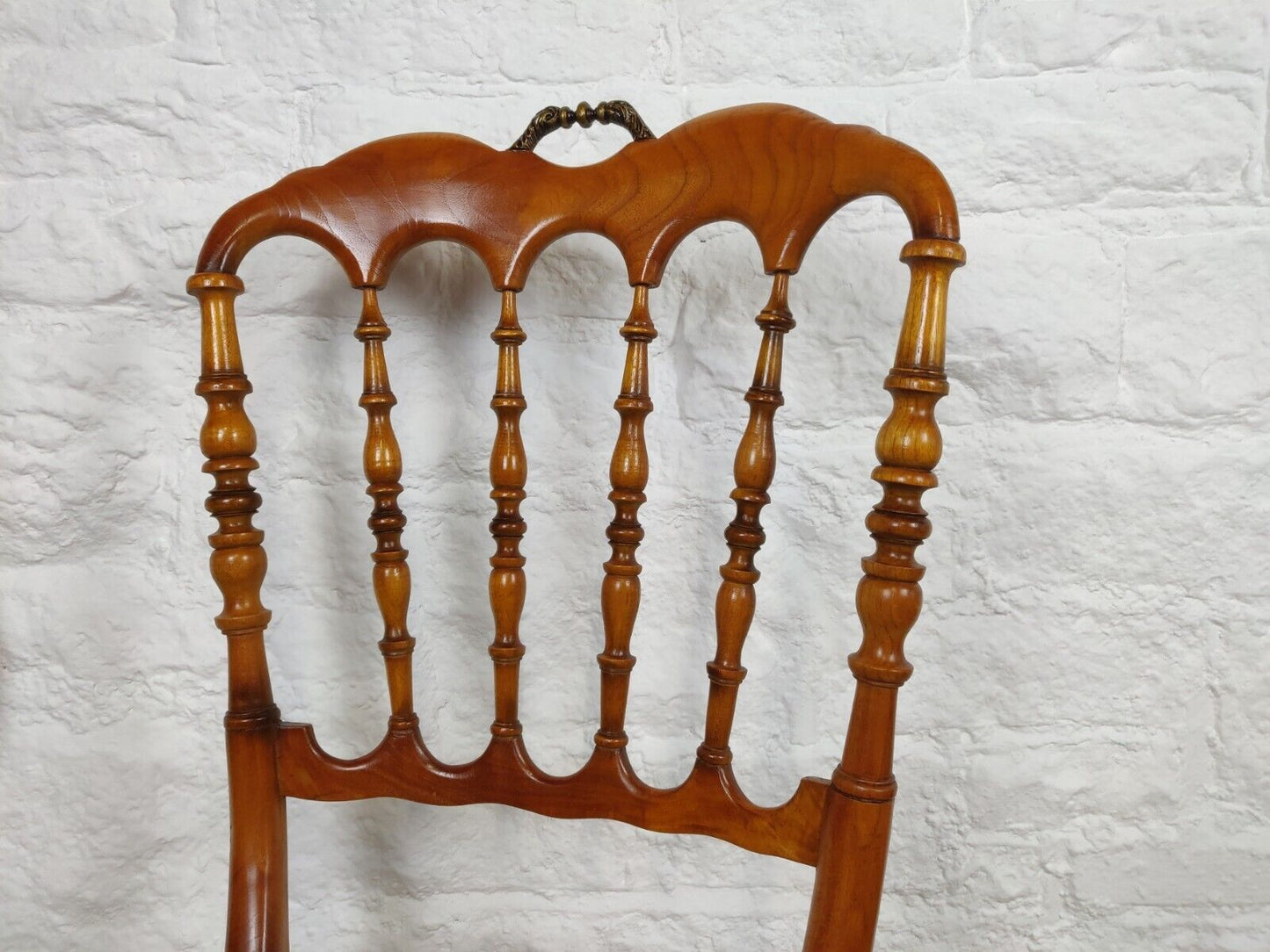 Fruitwood Bobbin Chair Cane Seat Turned Legs Chiavari Style Postage Available