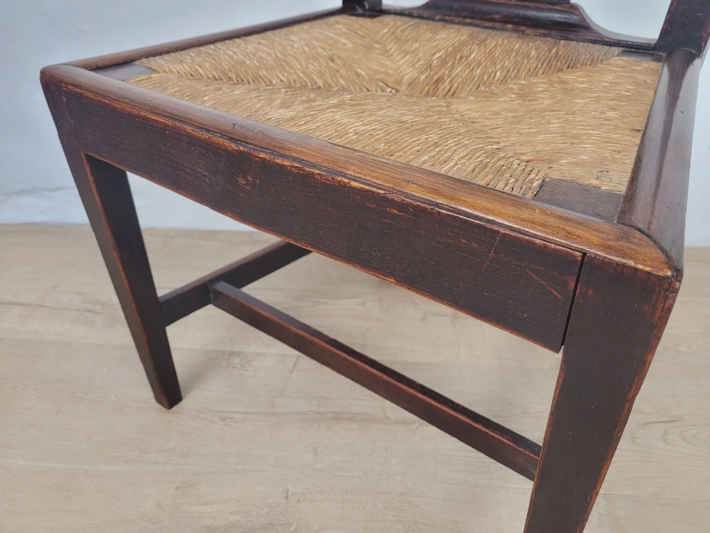 Country Side Chair Cane Pierced Back Antique 19th Century Postage Available