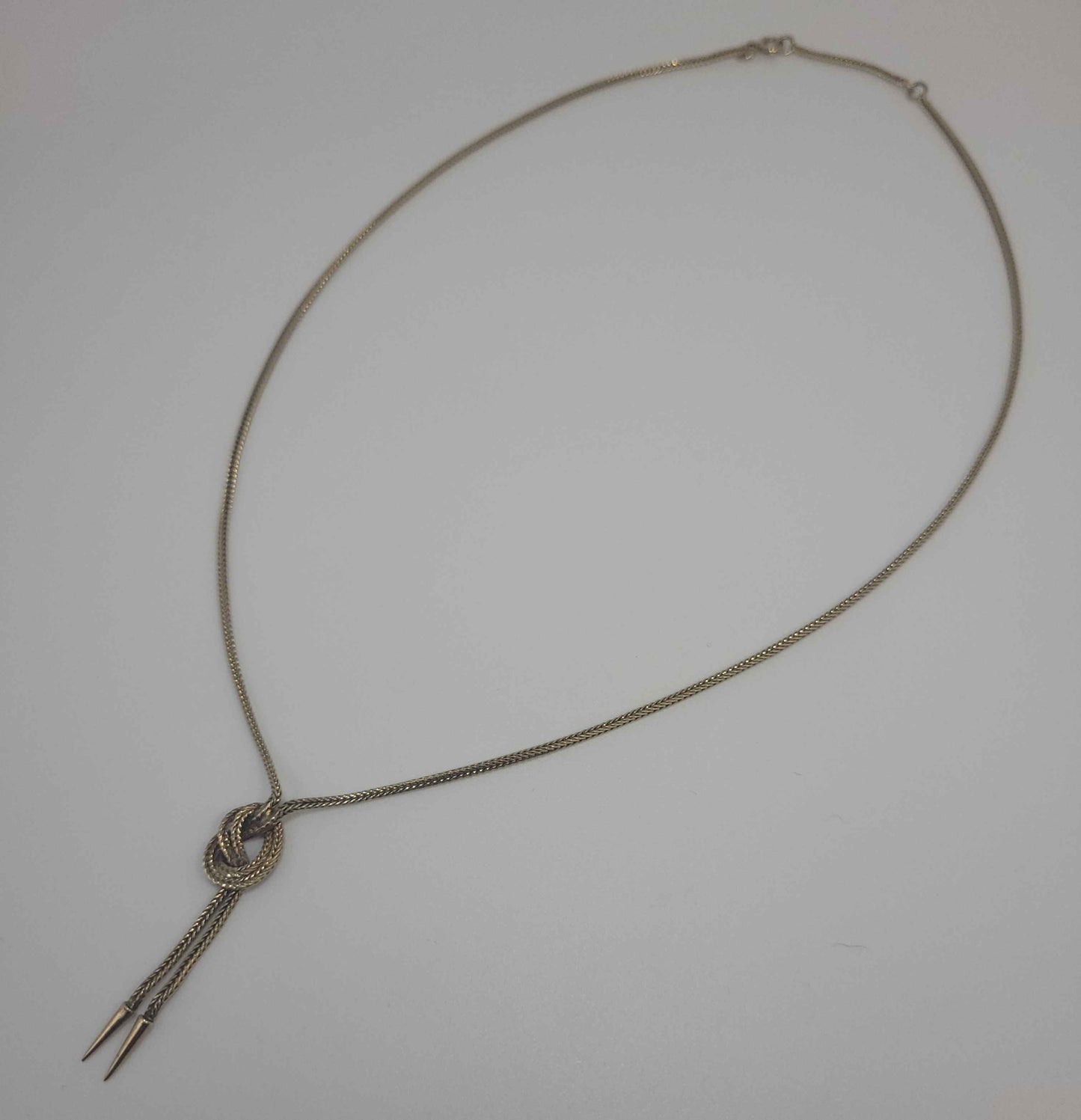 Vintage 9ct Gold Knotted Chain Necklace 18.5 Inch