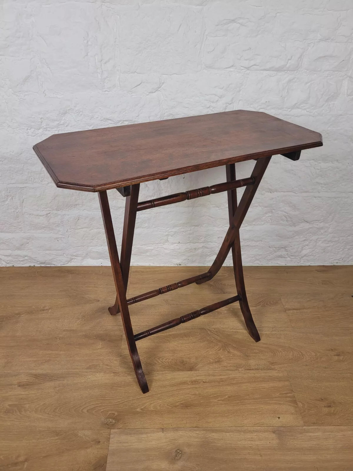 Victorian Folding Side Table Rectangular Mahogany Postage Available