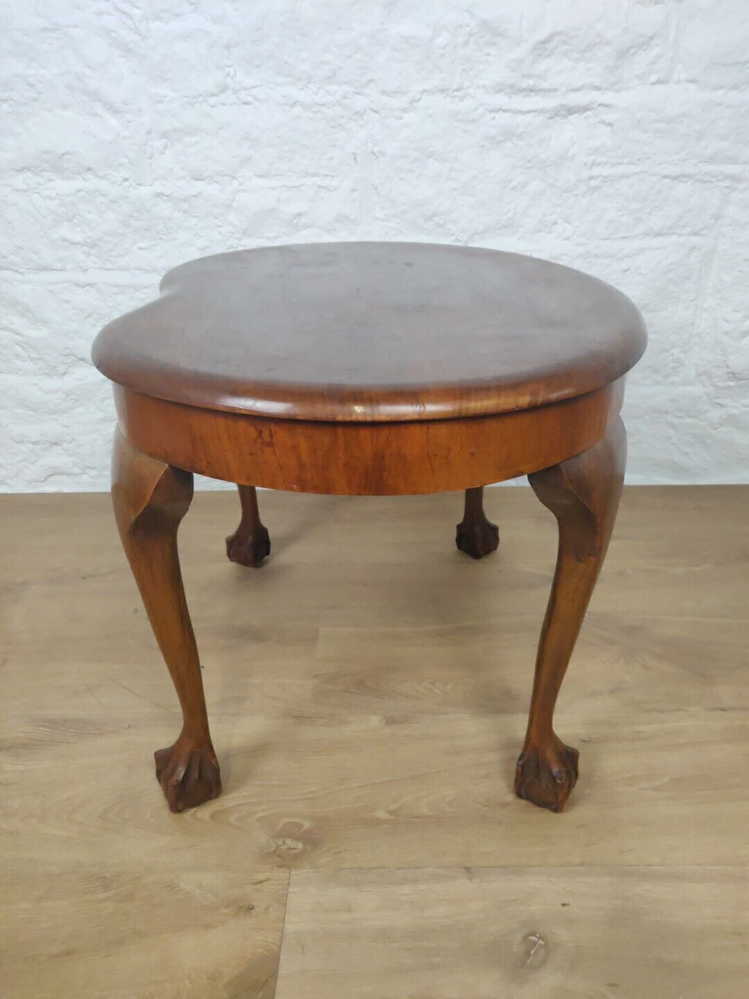 Kidney Side Table Claw And Ball Mahogany Vintage Postage Available