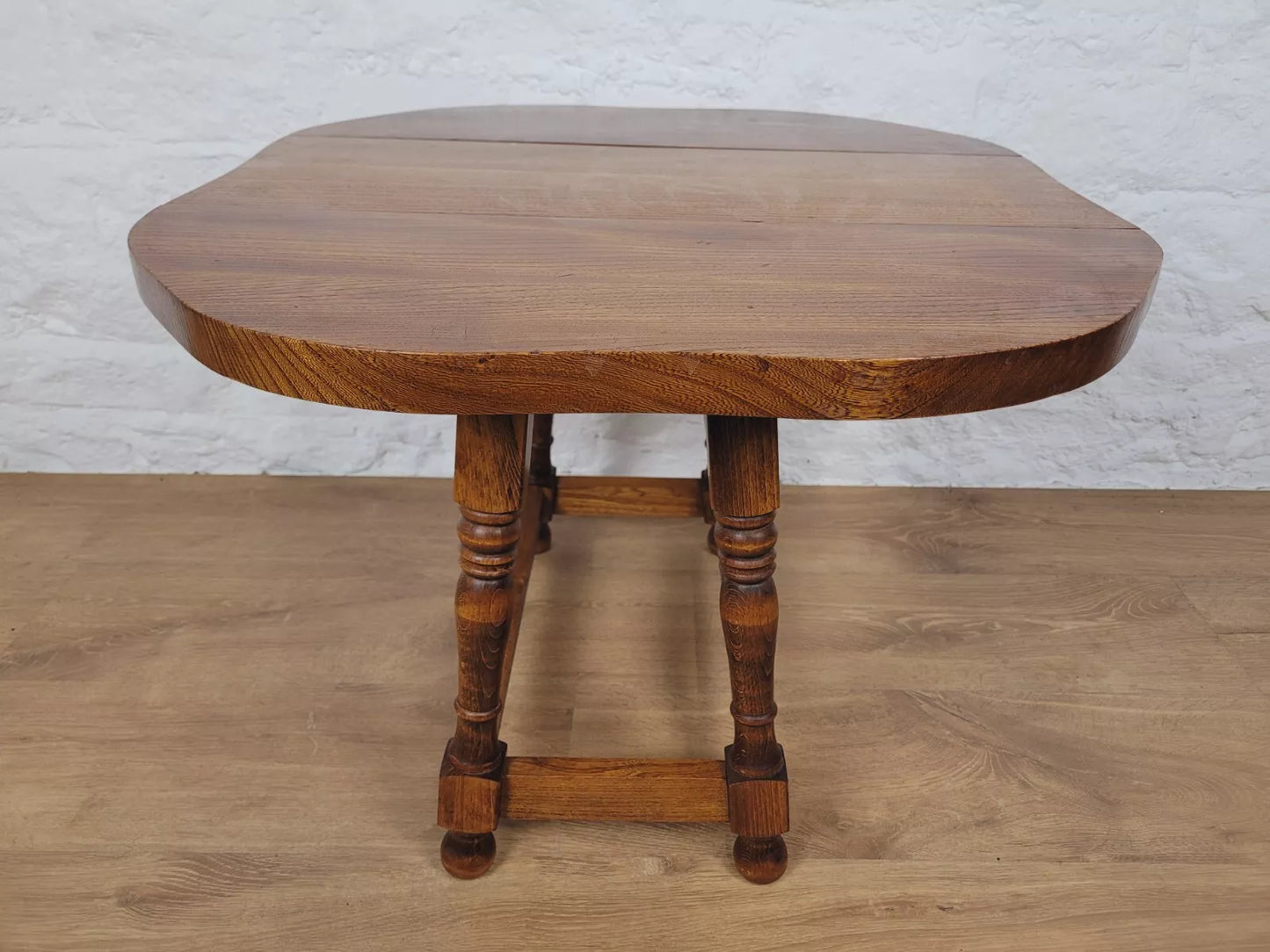 Elm Drop Leaf Table Vintage Mid Century Modern Postage Available