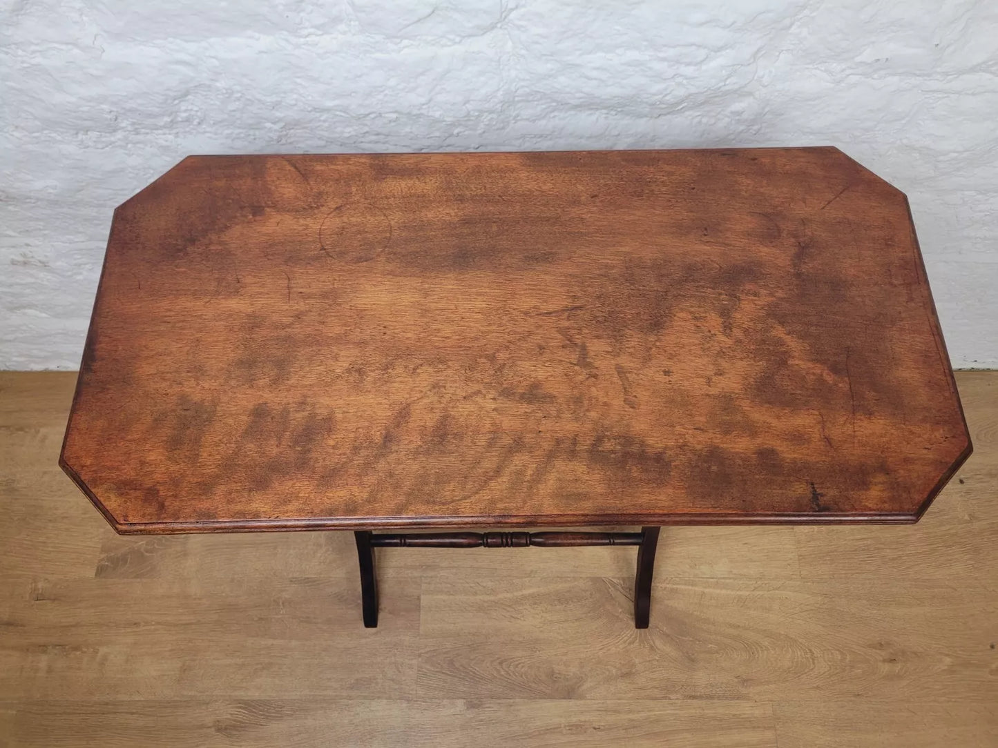 Victorian Folding Side Table Rectangular Mahogany Postage Available