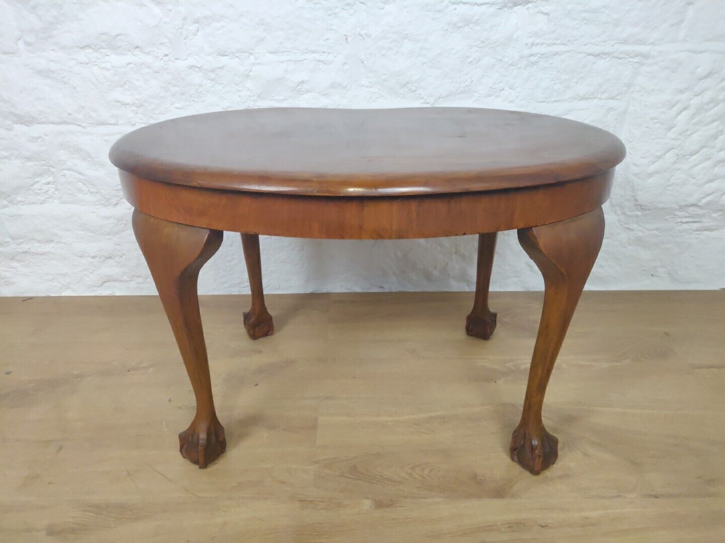 Kidney Side Table Claw And Ball Mahogany Vintage Postage Available