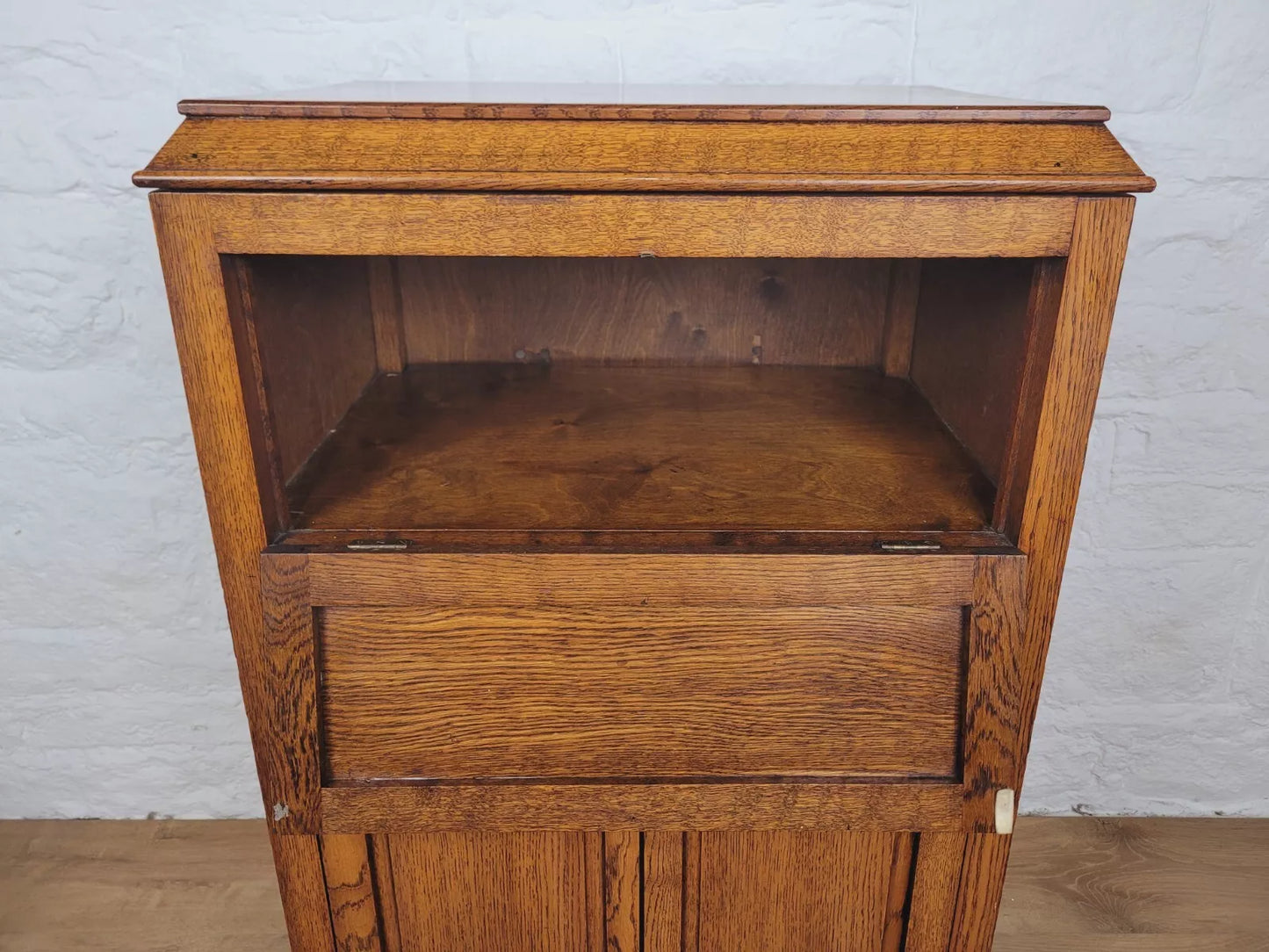 Oak Cupboard Cabinet Blanket Box Early 20th Century Postage Available