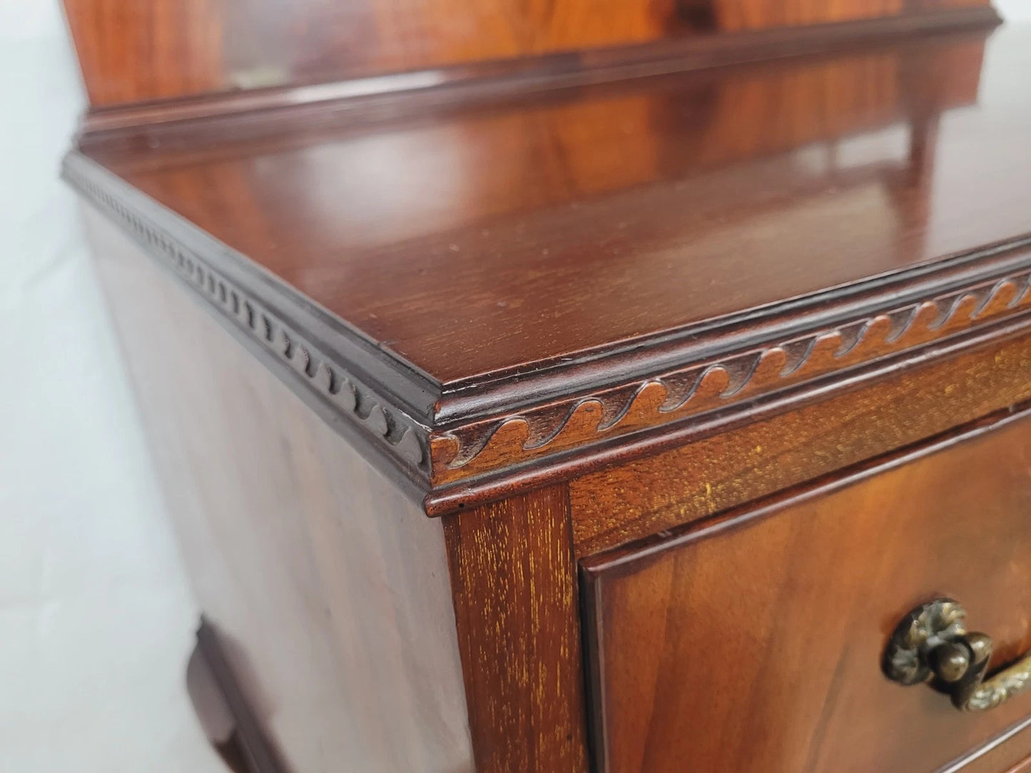 Vintage Dresser Vanity Bow Front Ball and Claw Footed 1960s Delivery Available