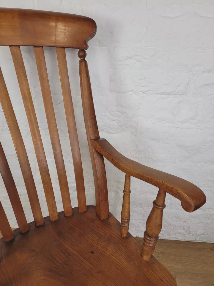 Farmhouse Kitchen Armchair Victorian Country Walnut C19th Delivery Available