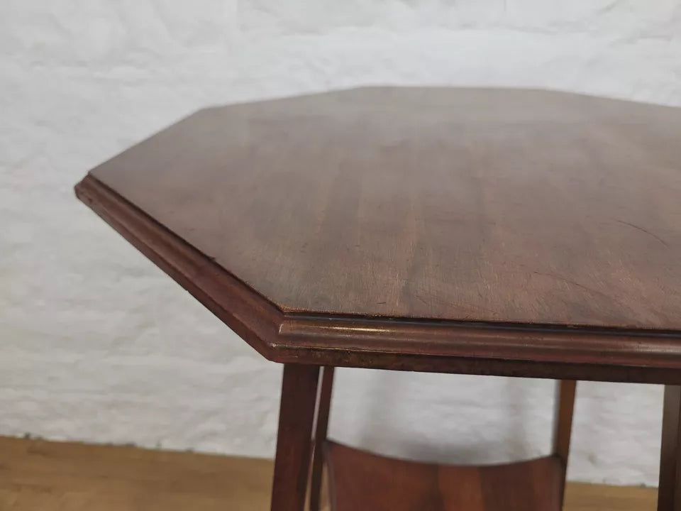 Edwardian Octagonal Occasional Table Mahogany English Postage Available