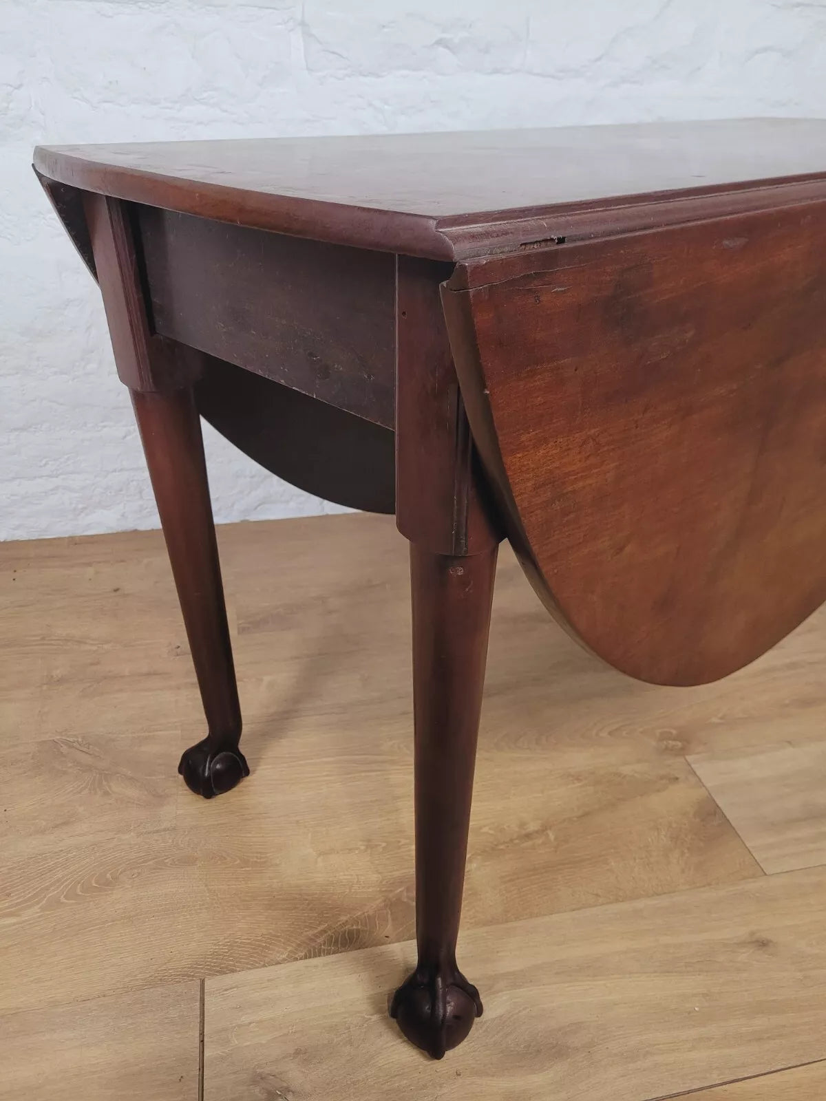 Drop Leaf Dining Table Victorian 19thC Gateleg Turned Legs Postage Available