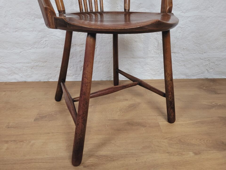 Penny Stickback Armchair 19thC Victorian Circular Mahogany Postage Available