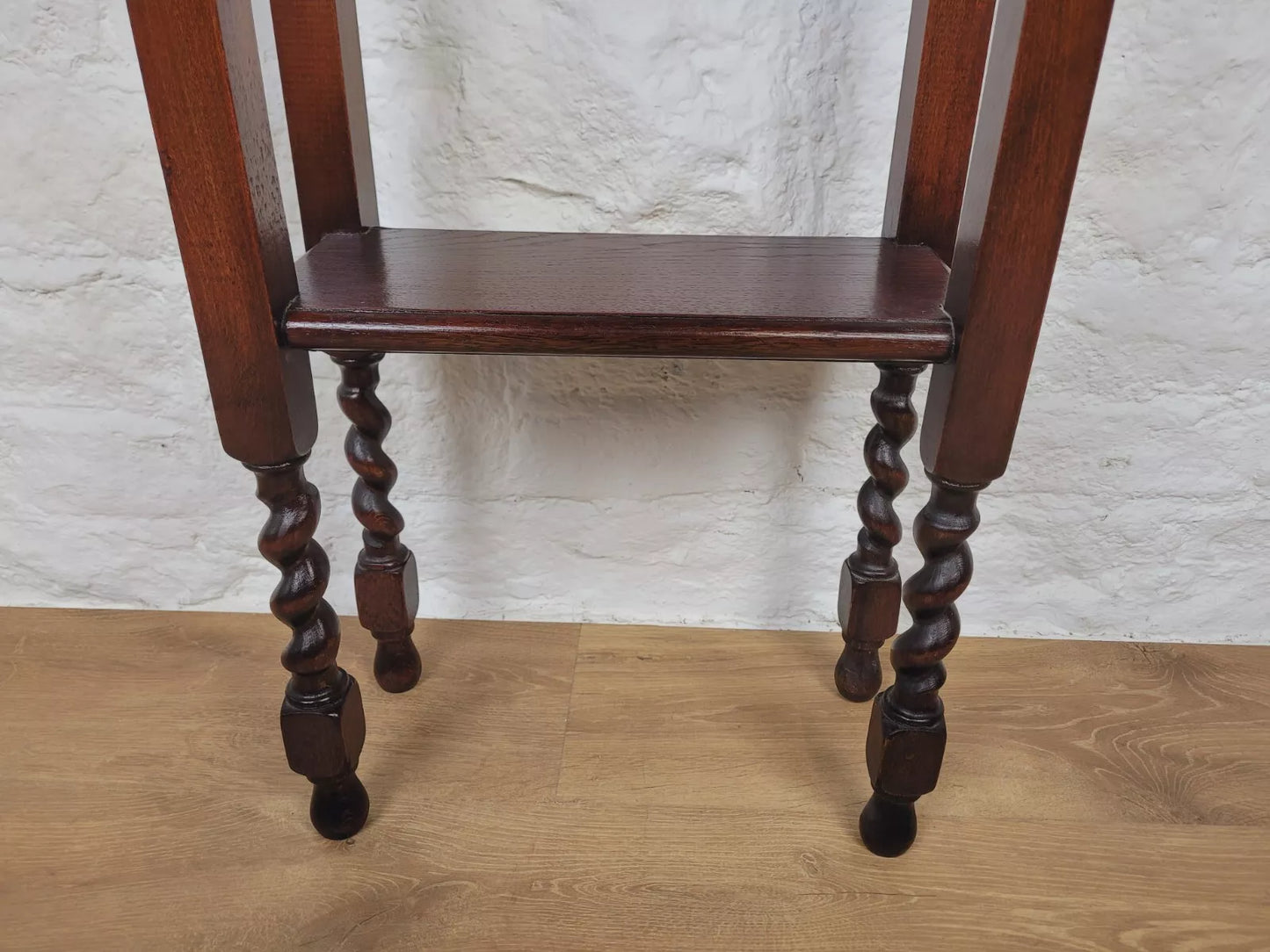 Vintage Jardinere 1940's Carved Barley Twist Mahogany Postage Available