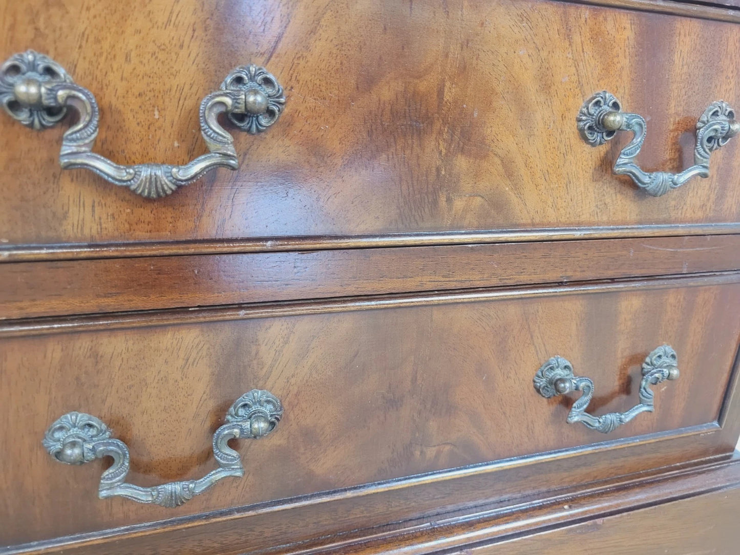 Chest Of Drawers Mahogany Antique Style Drop Handles Vintage Postage Available
